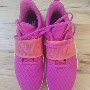 Nike Women's Pink and Orange Sneakers